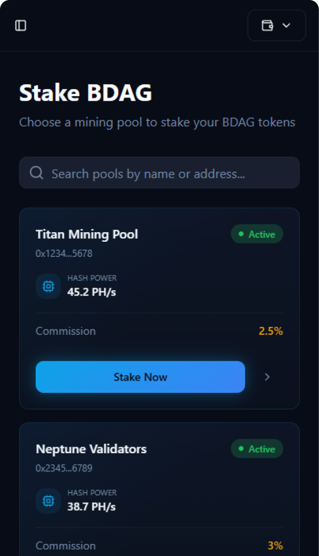 Choose a Pool